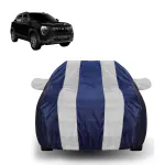 Auto Hub Mahindra XUV 3XO Car Cover with Mirror Pockets and Water Resistant, Car Body Cover, Navy-Silver