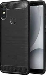 Zapcase Black Rubber Back Cover For Xiaomi Mi A2 19.5 x 13.5 x 2 cm