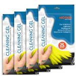 HOTKEI Pack of 4 Lemon Scented Multipurpose Car Interior Ac Vent Keyboard Laptop Dirt Dust Cleaner Cleaning Gel Kit Jelly for Car Dashboard Keyboard Computer Electronics Gadgets Cleaning Cleaner Kit