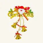 SPECIALYOU.IN Golden Santa Claus Merry Christmas Bell for Christmas Tree Decoration, Door Bells Ornaments Hanging, Christmas Decorations Items, Christmas Tree Decoration Pendant for Home Decor.