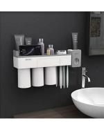 Tagve White Plastic Automatic and Magnetic Toothbrush Holder