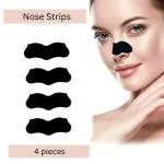MOTGIK Nose Strips For Blackhead Whitehead Remover,Nose Pore Cleanser Strips,Deep Cleansing 4 PCS,Bamboo Charcoal