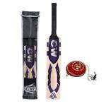 CW Force Kashmir Willow Bat Cricket Bats with Hanging Ball Leather Hanging Ball Full Size Sh