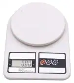 Inditradition Electronic Digital Kitchen Weighing Scale 10 Kg, with Back-Light | Battery Operated, White