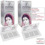 PERPAA Kumkum Black Round Bindi Book for Ladies Forehead Pack of 2-15 Flaps Each Box (Stick On) (08,Diameter 2.5mm)