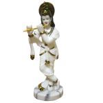 Winsome Collection Krishna Kanha Statue Murti Idol Puja ghar - 29 cm (Resin Multicolor)