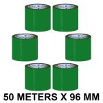 VCR Green Color Tape - 50 Meters in Length - 96mm / 4