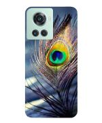 BHAI COVER One Plus 10R Poly Carbonate Light Weight and Slim Art Mor Pankh Mobile Back Cover 50 x 30 x 70 mm