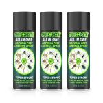 GECKO Home Pest Repellent Control | 100% Natural | No Kill Just Repel Easy to Use Non-Toxic (200ML) | Ant, Cockroach, Rat, Lizard, Bed Bugs, Spider (Pack of 3) Incomplete