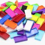 Enorme Kids Plastic 100 Pcs Multicolor Dominoes Building Blocks Domino Game Set for Kids