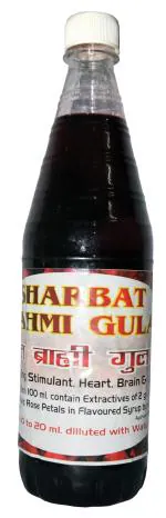 Girko Sharbat Brahmi Gulab | Refreshing | Cooling | Loaded with Benefits of Brahmi Leaves & Rose Petals | Mouth Watering Polyherbal Syrup | Ayurvedic Medicine | Pack of 2 X 750 ml.