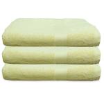 REGENCY EXPORTS PVT.LTD Quattro Towels 100% Cotton 400 GSM Set of 3 Yellow