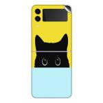 GADGETSWRAP Printed Vinyl Skin Sticker for Samsung Galaxy Z Flip 3 - kitty 12