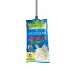 PROCLEAN Clip & Fit Mop Refill: Cotton 300 GM SS Telescopic Pipe Length: 44 Inch PIPE OD: 19 & 22 MM Color: Green