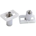 Elegant Casa Toilet Seat Cover Screw Hinges fasteners -white Hinge 40x25 MM