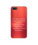 Casotec Quotes On Life Design Printed Silicon Soft TPU Back Case Cover for Huawei Honor 7s