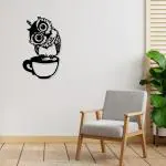 ART ROOMS Cute Owl Metal Wall Art - Wall Decoration | Wall Hanging
