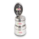 HAZEL Stainless Steel Kitchen Storage Containers, 250 ml To 850 ml, Sliver, Set Of 3
