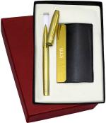 UJJi 2in1 Texured Design Gold Roller with ATM Card Holder