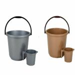 Regalo Unbrakable Bucket (Grey+Brown)