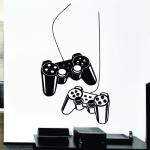 DECOR VILLA WALL STICER JOYSTICK(PVC Vinyl,Size-58 CMX35 CM)