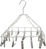 UrbanWare Stainless Steel 25 Drying Clip Clothes Hanger Clips Hanging Cloth Baby Clothes Clip Hangers Balcony Drying Napkins Undergarments Socks Ties Cloth Pegs Hangers for Clothes Hanger