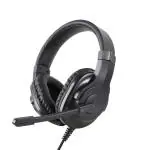 Portronics Genesis, Black Wired Over The Ear Headphone With Adjustable Mic (POR-1529)