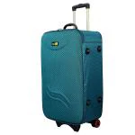 Skyline Turquoise Polyester 22 Inch Luggage Antiscratch Travel Suitcase Bag with 2 Wheels