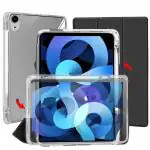 ProElite Sliding Detachable Smart Flip Case Cover for Apple iPad Air 5th/4th Gen 10.9 inch with Pencil Holder, Black