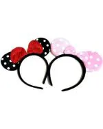 AZEFFIA Multicolor Mickey Mouse Hairband For Girls - Pack Of 2