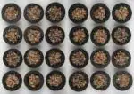 Bsr Traders Sambrani Dhoopam With Resin, Benzoin Fragrances With Holding Plate, 36 Pcs