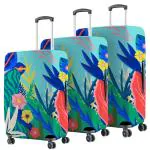 Travel Extras: Nasher Miles Multicolor Polyester Underwater Design Protective Luggage Cover Set of 3