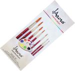 Arora Round Premium S-7 Metallic Maroon Brush Set pack of 7