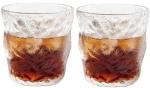Ash & Roh Glacier Cup, Frosted Wine Glass Water Cup,for Home Office &Bar Scotch (pack of 2)