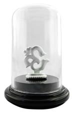 SilverSpot Jewel 999 Pure Silver OM Beautiful Idol/Murti/Statue with Acrylic Base for Pooja/Gift Item for ospicious occassions