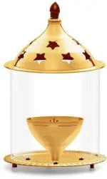 T-KA108 Akhand Diya| Brass Akhand Diya| Diyas for Home Pooja| Akhand Jyot| Brass Diya Brass Table Diya  (Height: 6 inch)