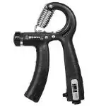 ShopiMoz Hand Grip Gym With Counter | Hand Gripper Upto 60 Kg | Hand Grip Strengthener | Adjustable Resistance - Multicolor