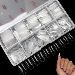 Maycreate Multicolor Acrylonitrile Butadiene Styrene Fake Nails Transparent Acrylic False Nail With Case Clear Resin Full Cover Press On - Azwb2-15Nfx6I