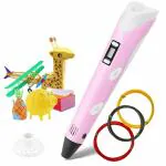 Protomont 3D Pen Intelligent Drawing Printing doodler Pen Drawing 3D Model for Kids and Adults, Types for Crafting, Art & Model, Best for DIY Gift (Pink)