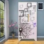 WallWear - Almirah Sticker (White Box Almirah) | Self Adhesive Sticker | Wallpaper & Wall | Door Skin Sticker PVC Vinyl (213x 99) cm for Home Decoration