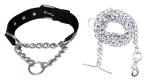 Hundur Store combo pack of Dog Choke collar 0.75 with 12 No. Stainless Steel Dogs Chain