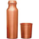 Signoraware Copper Bottle and Copper Glass Set of 2 (900 ml+ 275 ml)