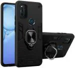 RUNICHA Back Cover for MOTOROLA G60, MOTOROLA G40 Fusion, Moto G60, Motorola Moto G60 (Black, Shock Proof, Pack of: 1)