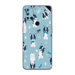 GADGETSWRAP Printed Vinyl Skin Sticker for Oneplus Nord N10 (5G) - Texture Back Orange Flower