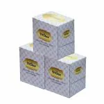 Freshee 2 Ply Facial Tissue Cube Box Pack of 3 x 80 Each Soft, Disposable, Skin Friendly Facial Tissues, Pop up Tissue for Car, Home, Shop, etc