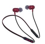 NBT-6858 30 HOURS MUSIC PLAY TIME WIRELESS BLUETOOTH In Ear, BLUETOOTH NECKBAND EARPHONE RED)