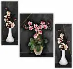 saf Digital Reprint 18 inch x 12 inch Painting (Without Frame, Pack of 3)