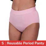 Be Me Hiphugger Period Panties For Women| Strong Leak Protection Hipster| Durable Design Underwear Holds More Than 3 XL Pads (Baby Pink, S)