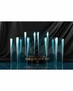 Finner Unbreakable Transparent Plastic Glass Set 300 ml (Pack of 6)