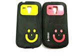 CLUBCLASSY TPU Back case Cover Soft Smile Designe Pack of 2 pc. Compatible for Samsung Galaxy s duos/s 7562 Mix Colors